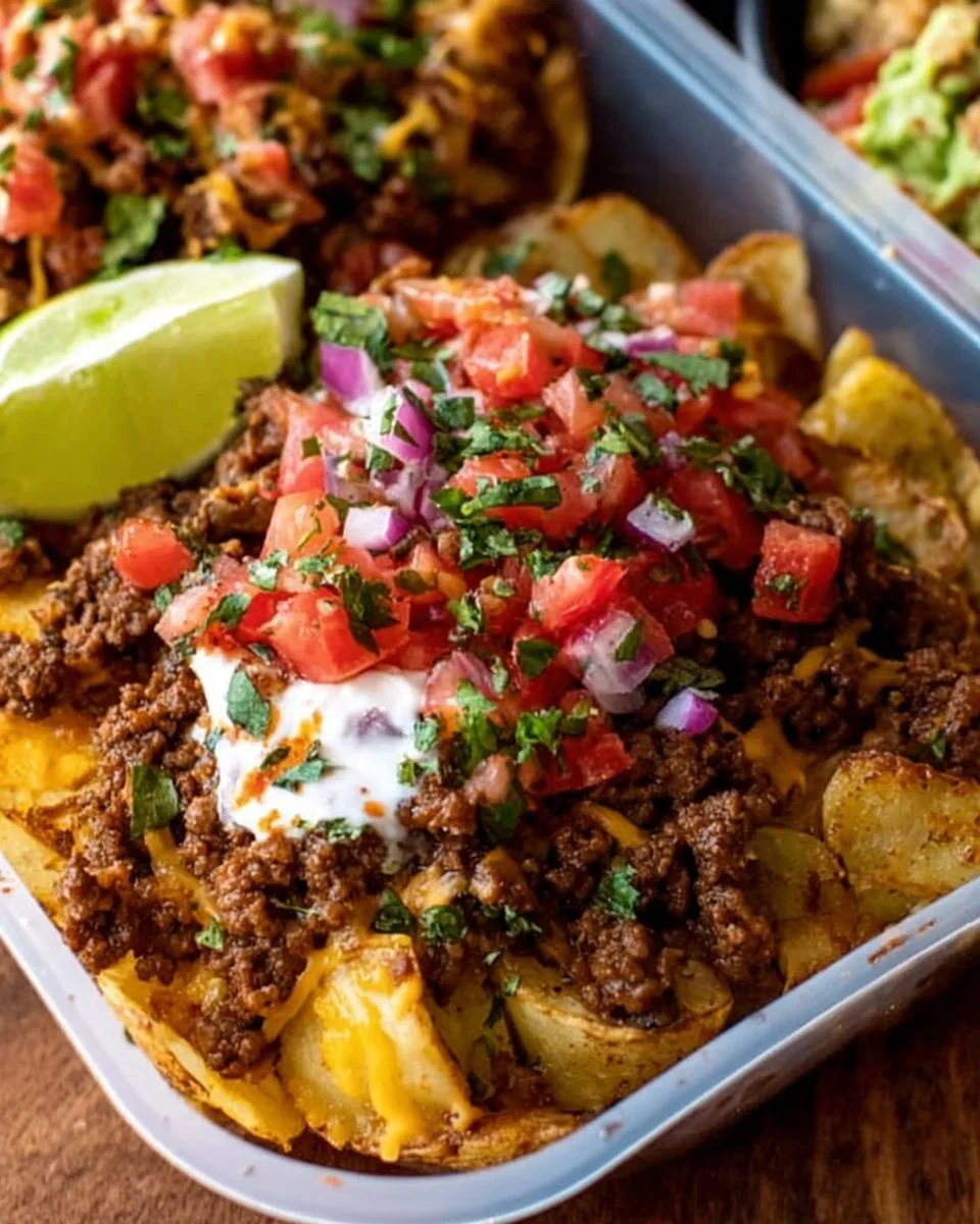 Beladene Kartoffel-Taco-Schüsseln – Das ultimative Meal-Prep-Abendessen