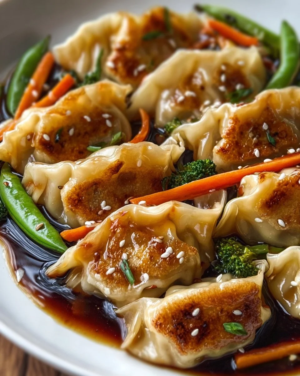 Einfache Potsticker Pfanne