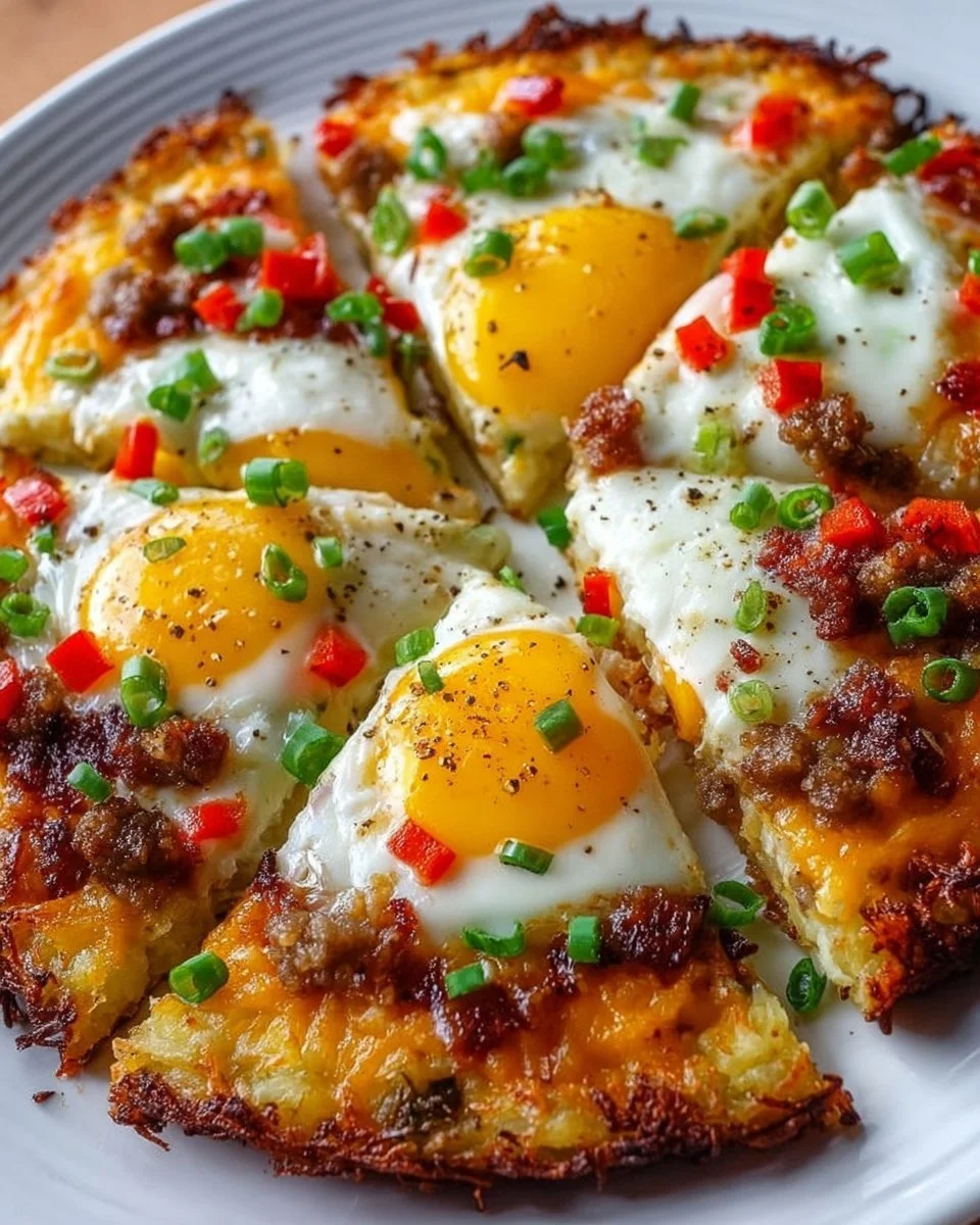 Frühstücks-Pizza mit Rösti-Kruste