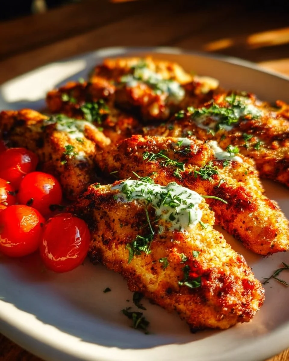 Griechische Hähnchenstreifen