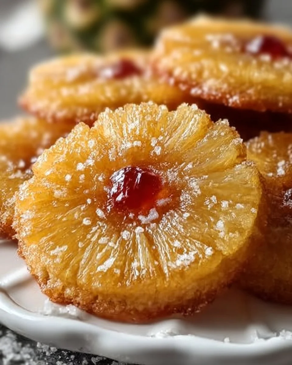 Ananas-Unten-Über-Zuckerplätzchen, Die Jeden Bissen Freude Bereiten