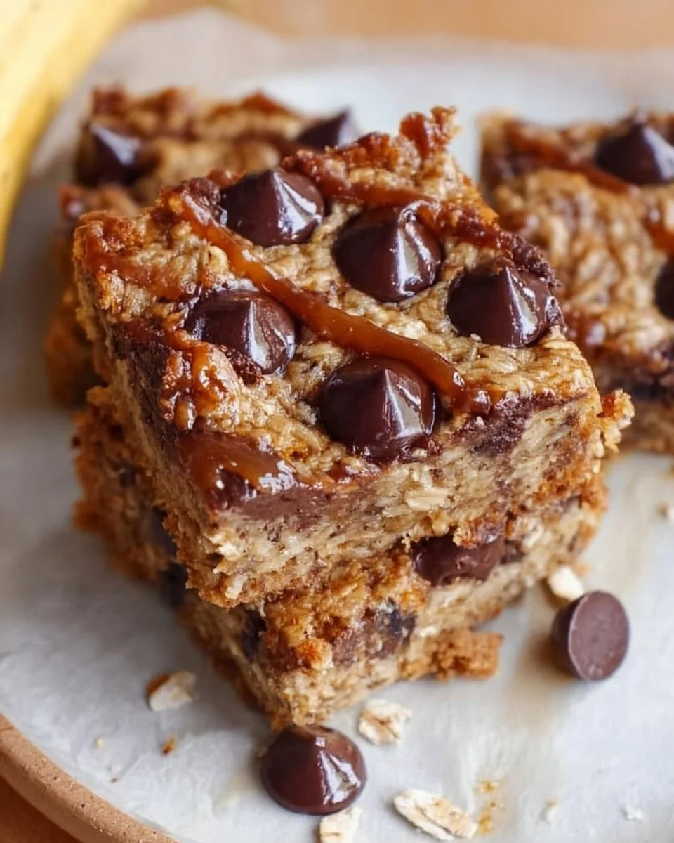 Bananen-Haferflocken-Riegel