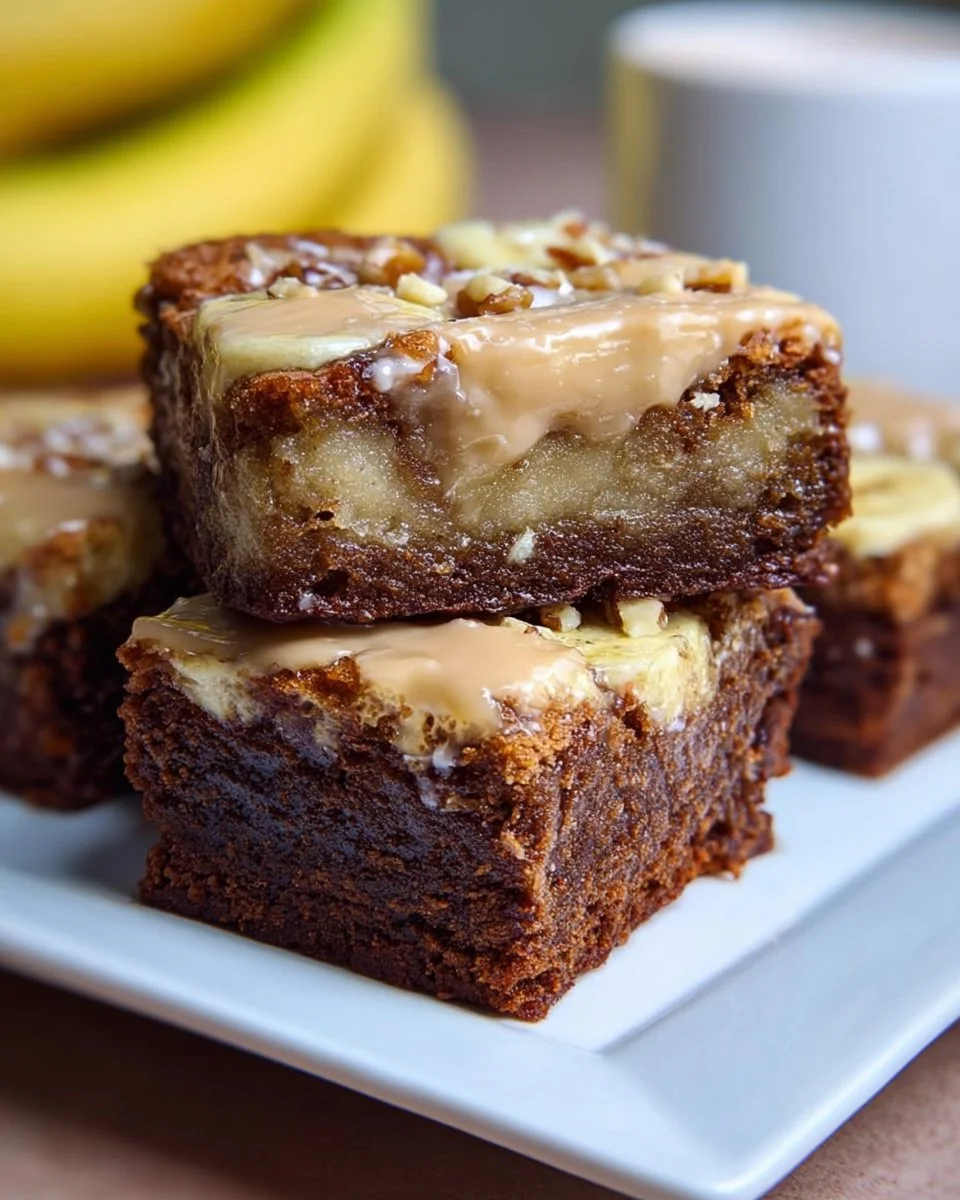 Bananenbrot-Brownies