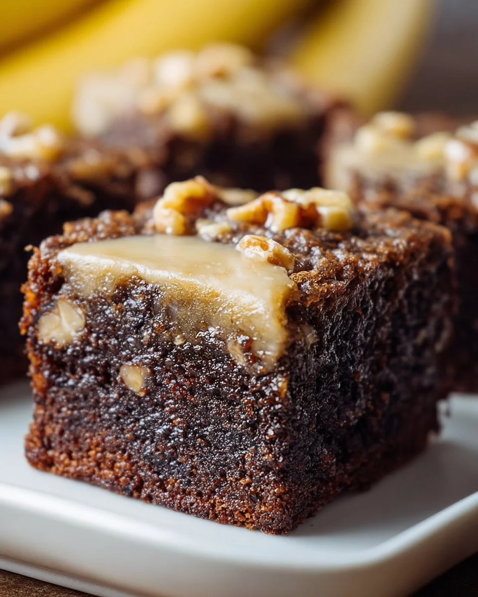 Bananenbrot-Brownies