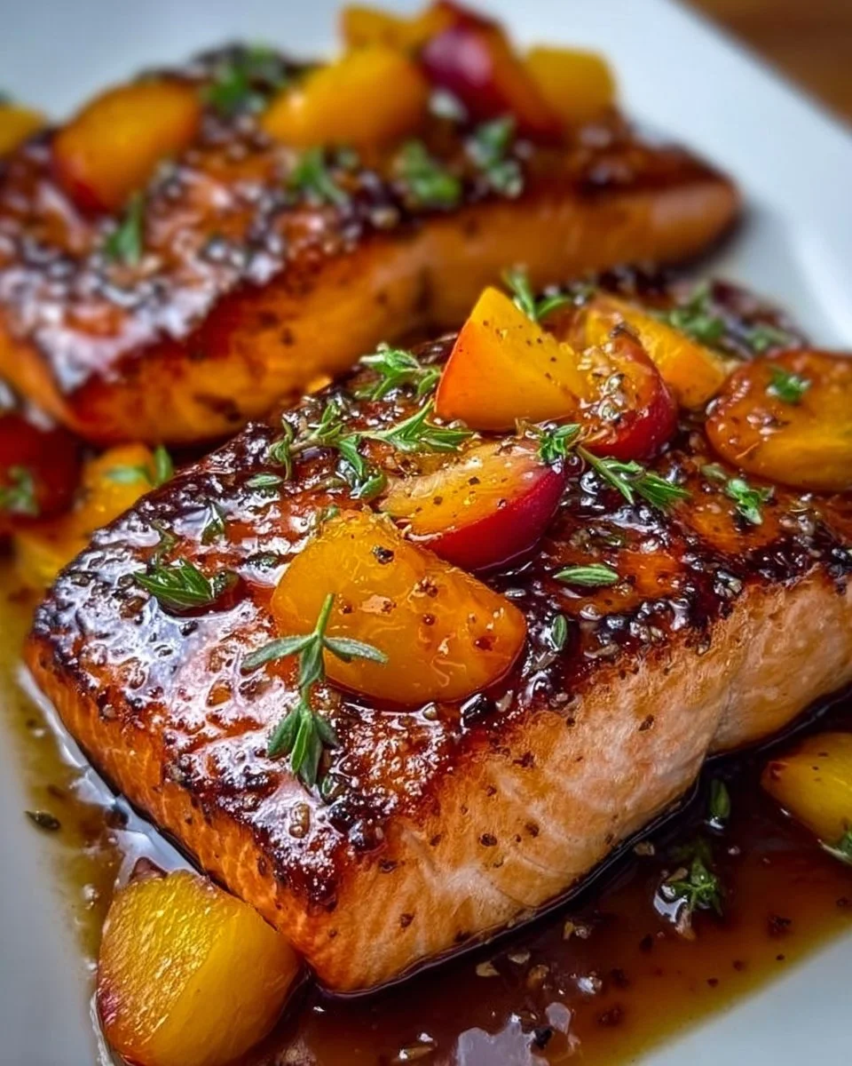 Bourbon-Pfirsich-Lachs