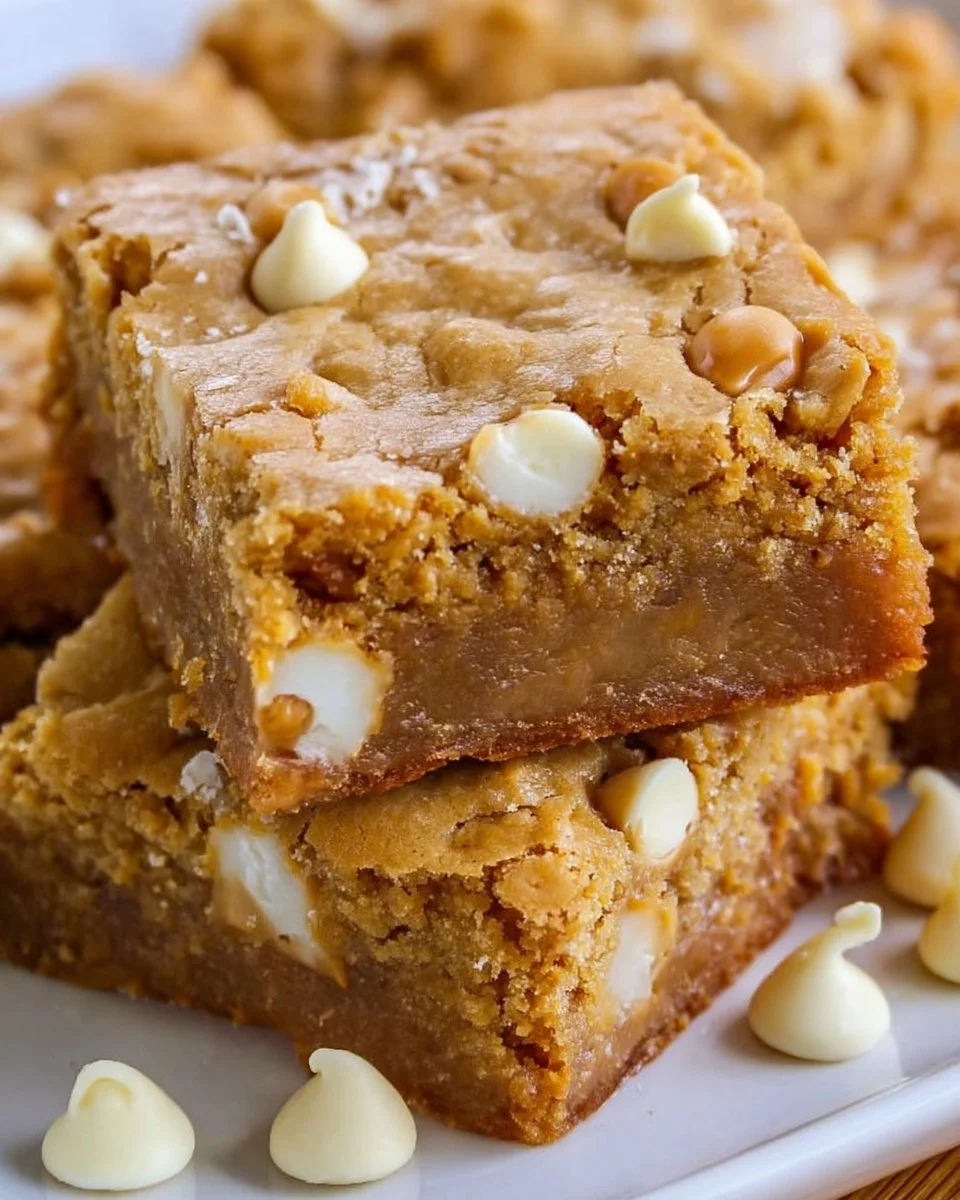 Erdnussbutter-Blondies