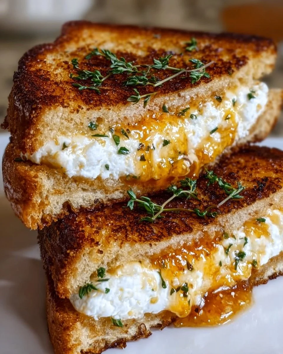 Genießen Sie Ziegenkäse-Toast mit Honig-Glück