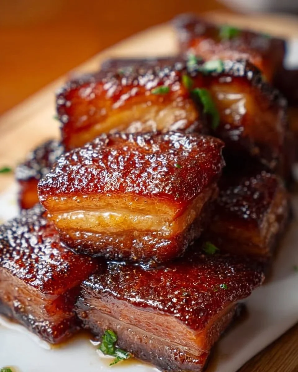 Karamellisierte Honigglasierte Schweinebauch