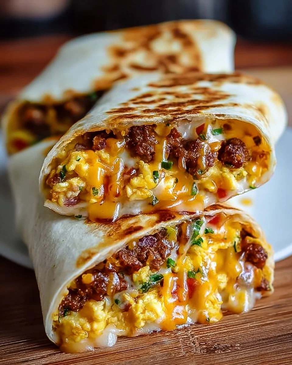 Mache Morgen zufrieden mit meinem einfachen Frühstücks-Crunchwrap-Delight