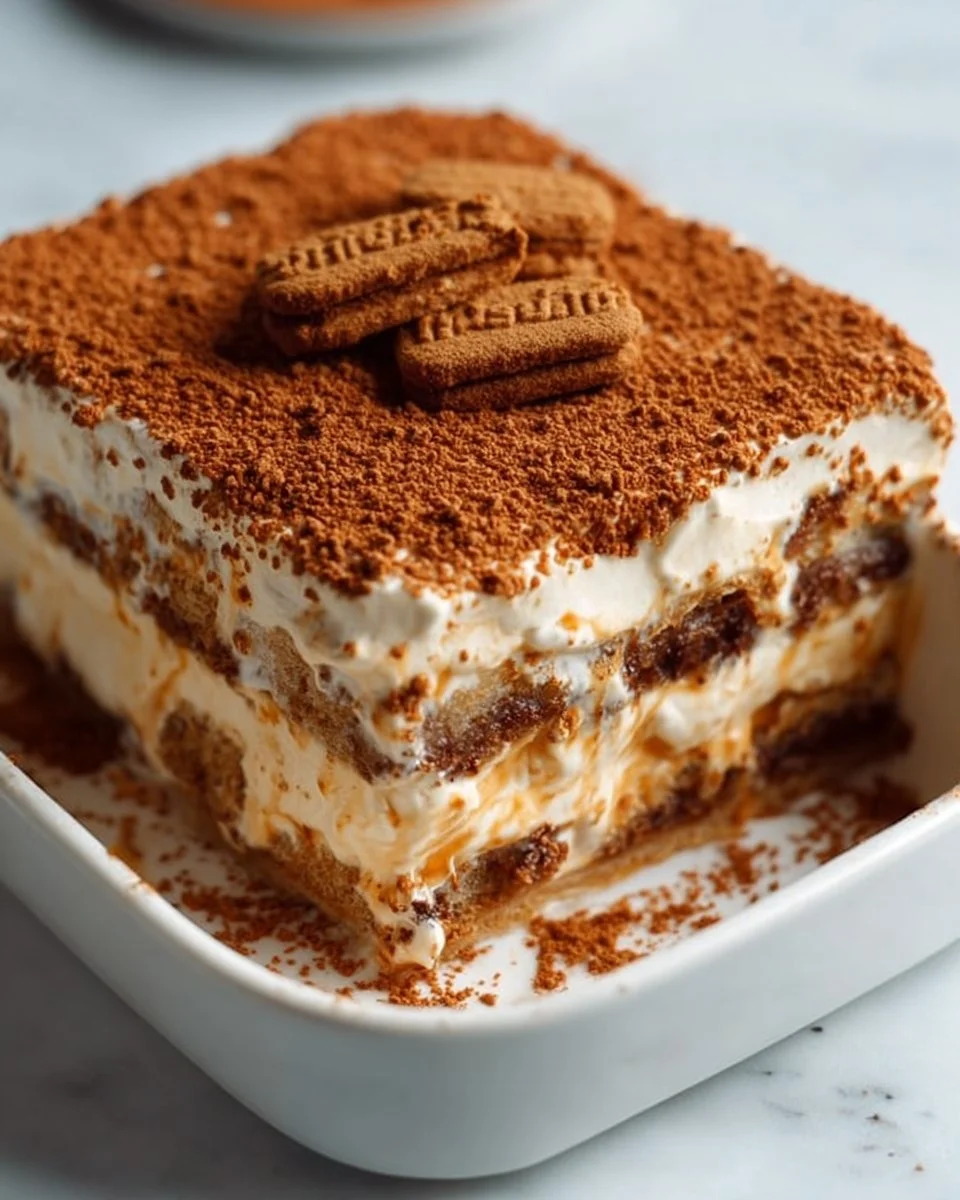 Biscoff Tiramisu (Vegan) | Rezepte, Einfache Dessertrezepte, Süße Speisen