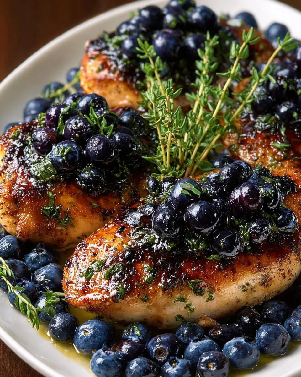 Blaubeer-Thymian-Hühnchen