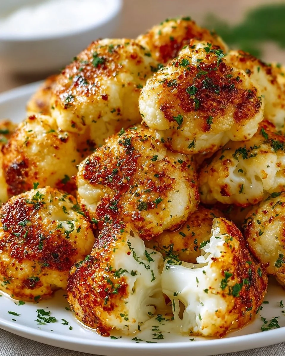 Blumenkohl Mozzarella Bällchen gesund