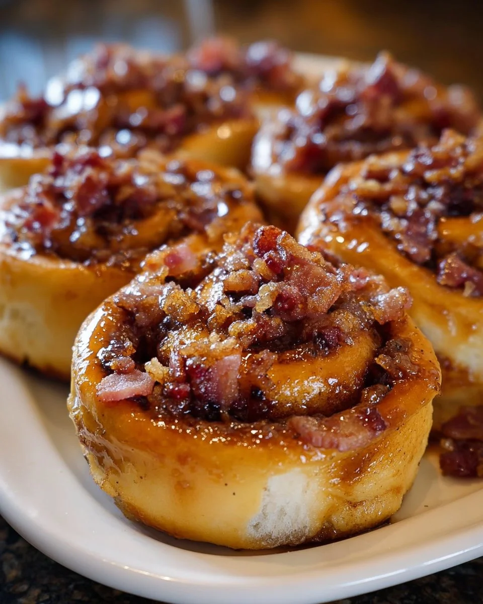 Bourbon-Ahornspeck-Zimtschnecken