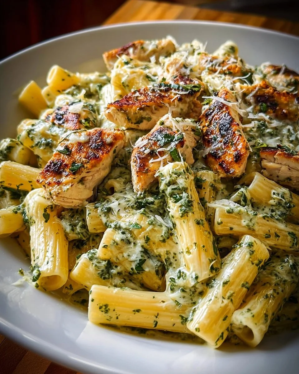 Cremige Pesto-Hühnchen-Pasta