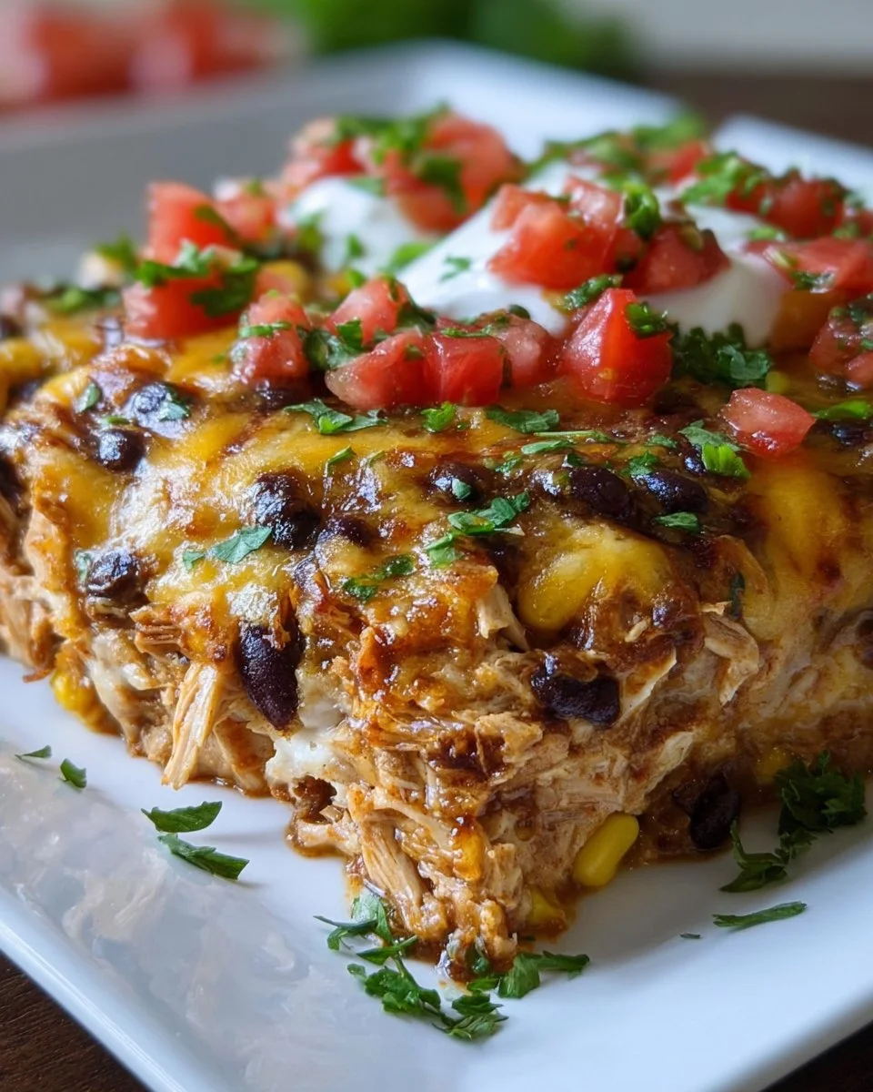 Hähnchen-Burrito-Auflauf