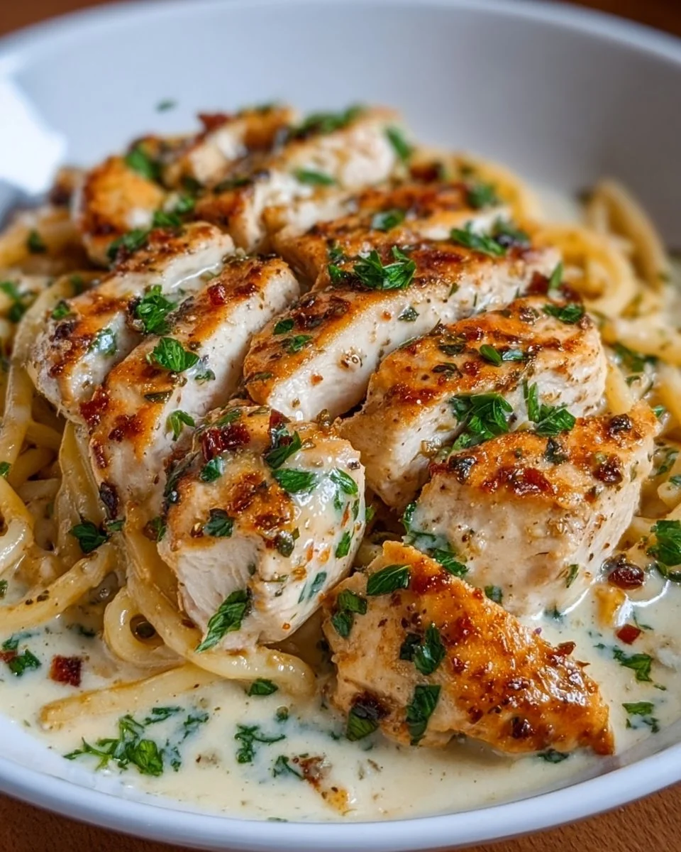 Hühnchen in Sahne-Parmesan-Soße