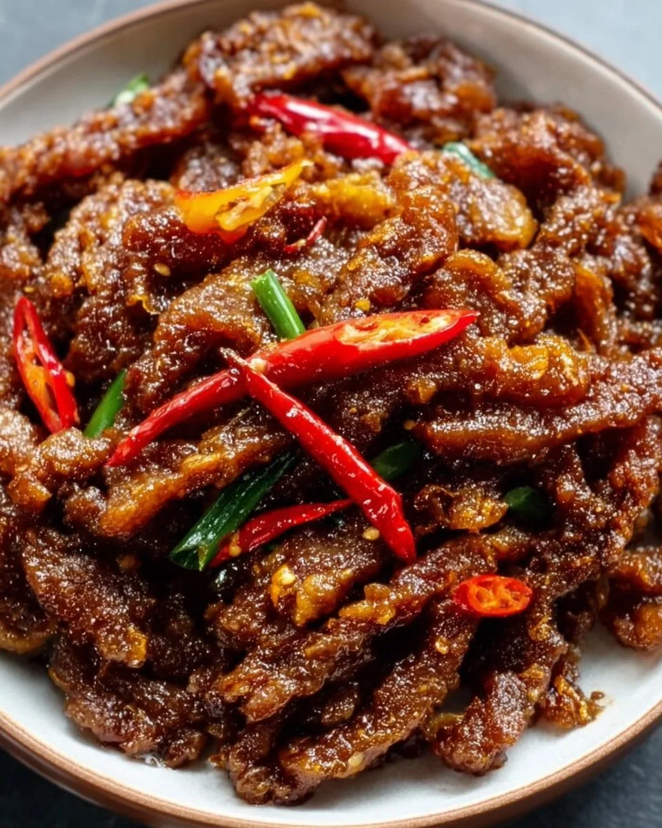Knuspriges Chili-Rindfleisch