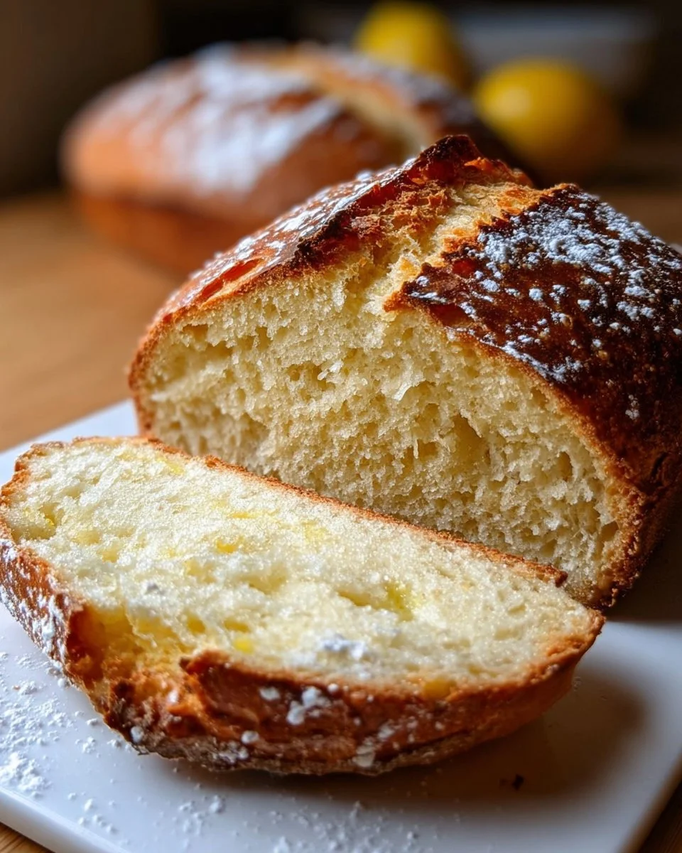 Leckeres Sauerteig-Brot mit Zitronenreste für eine gesunde Ernährung