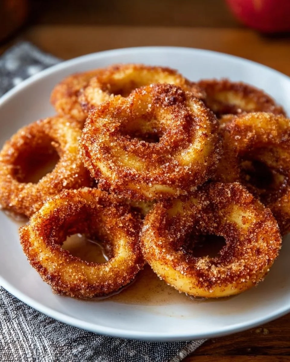 Luftfritteuse Zimt-Apfelringe