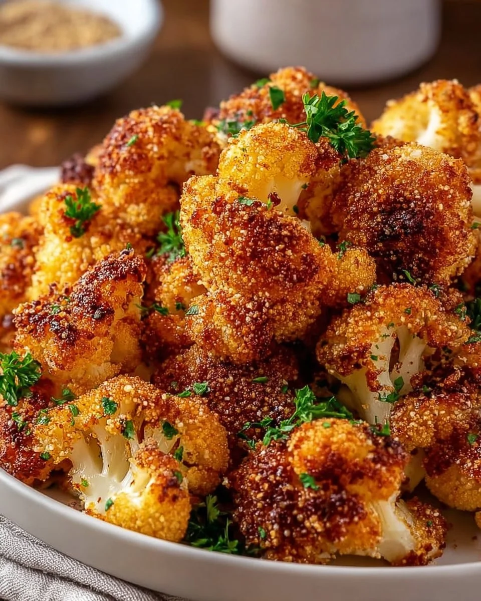 Panierter Blumenkohl aus dem Airfryer für knusprigen Genuss