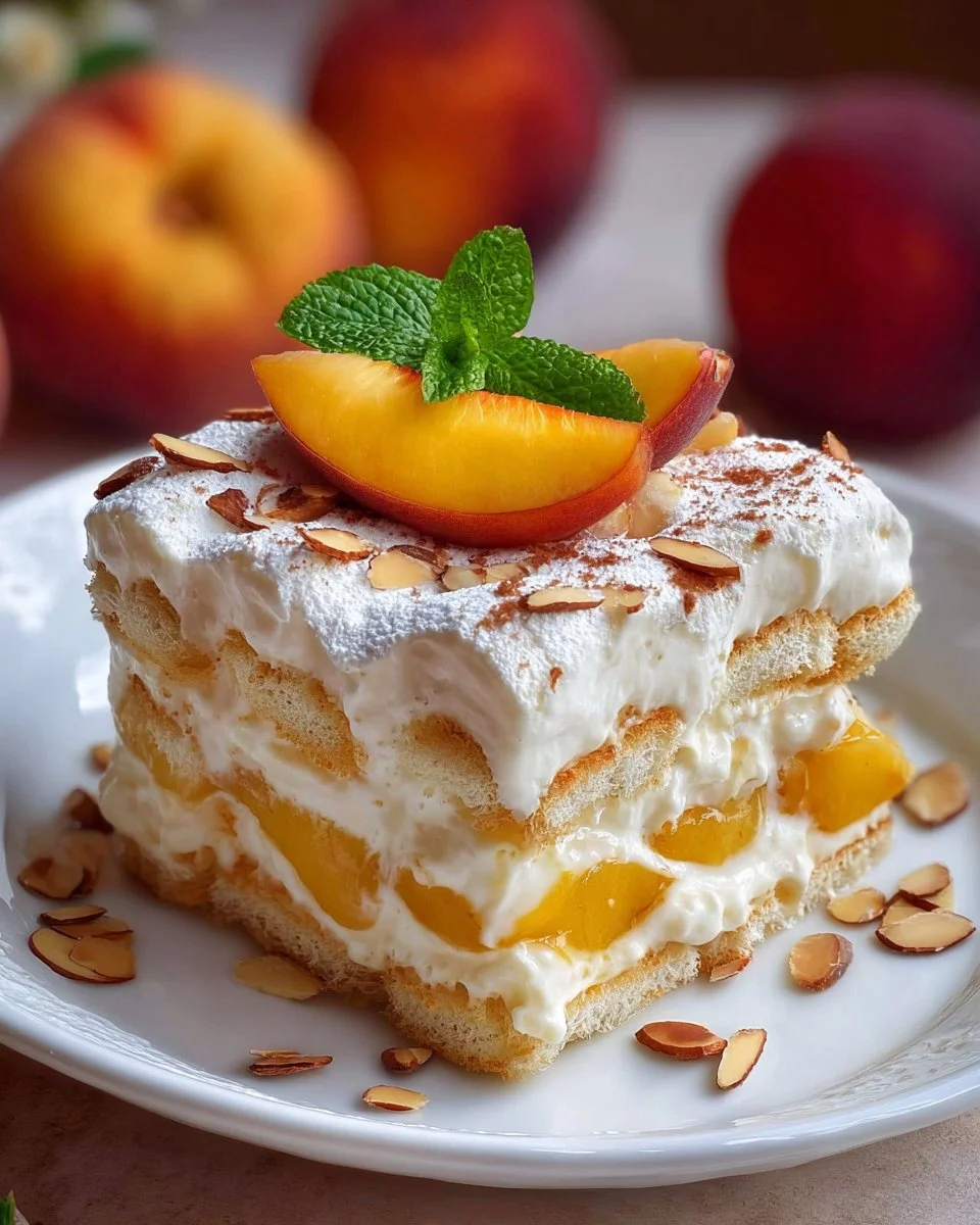 Pfirsich Tiramisu