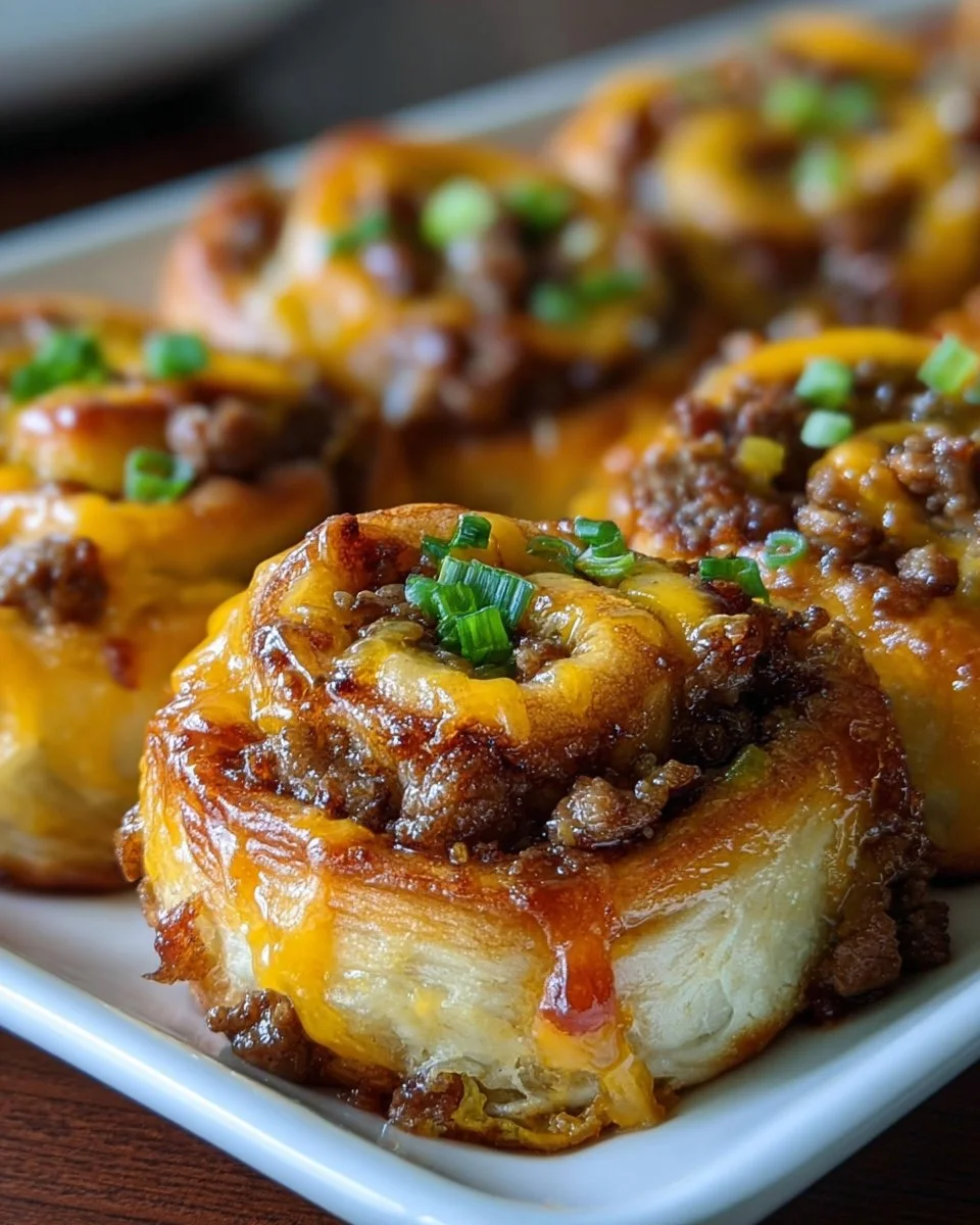 Unwiderstehliche Knoblauchbutter-Rindfleisch-Cheeseburger-Rollups