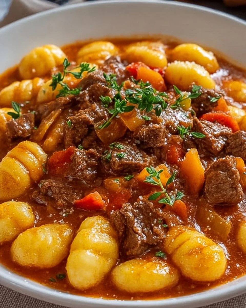 Gnocchi-Gulasch: Herzhaftes Wohlfühlessen für alle