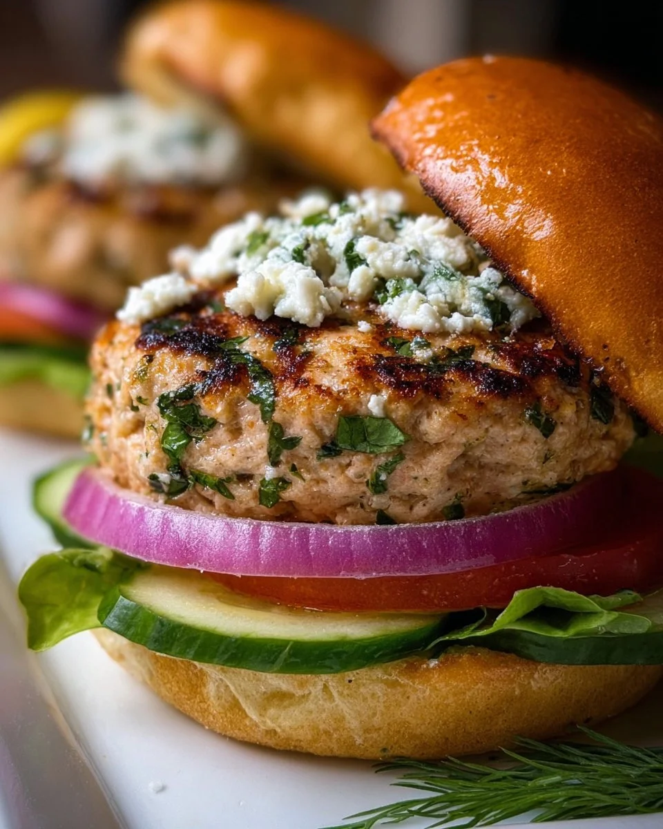 Griechische Hähnchenburger