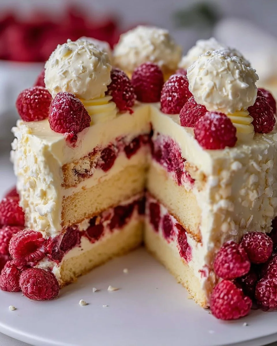 Himbeer-Raffaello-Torte