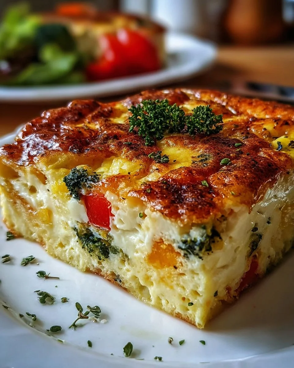 Hüttenkäse-Ei-Auflauf