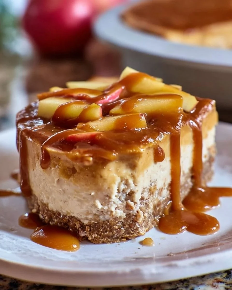 Karamell-Apfel-Käsekuchen