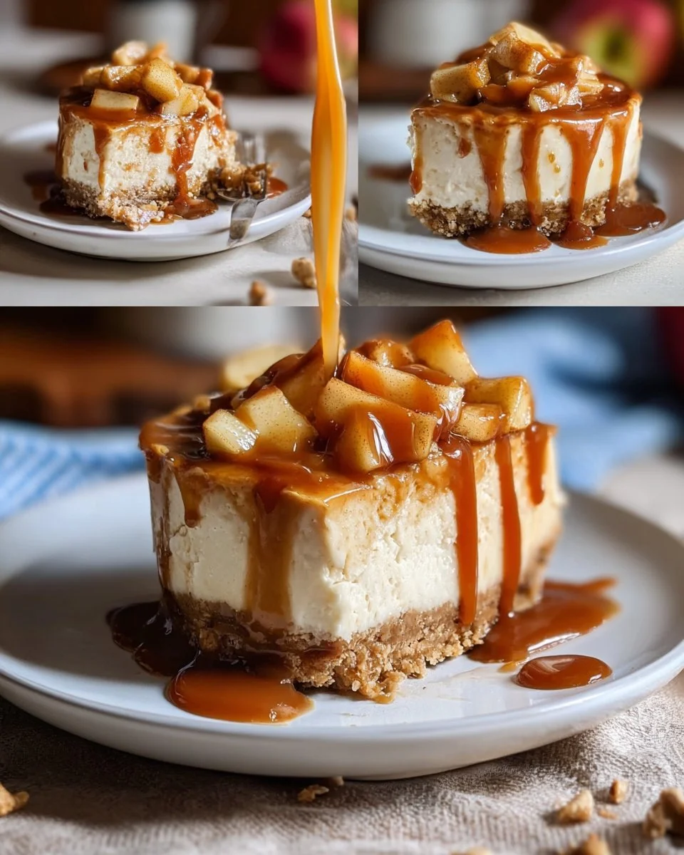 Karamell-Apfel-Käsekuchen