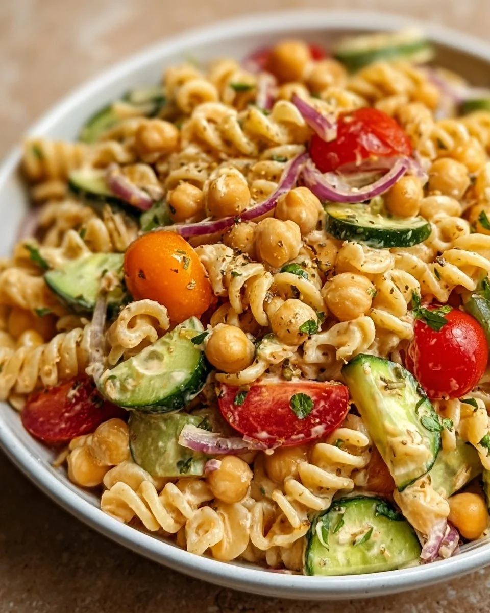 Kichererbsen-Pasta-Salat