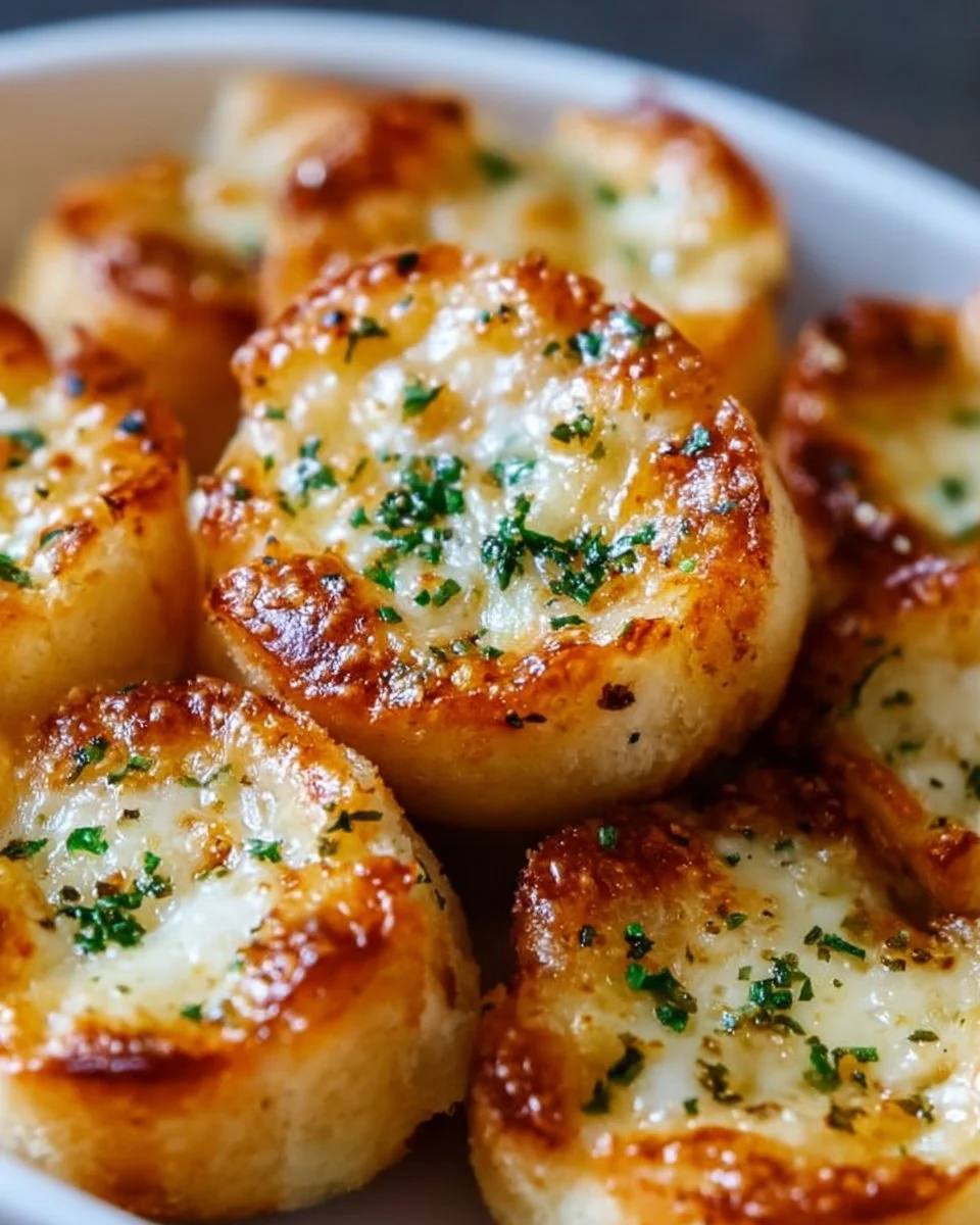 Knusprige Knoblauch-Käse-Häppchen
