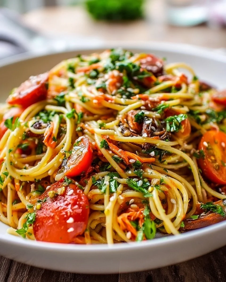 Leckerer Kalifornischer Spaghetti-Salat Rezept | Leckere Salate, Gesunde Salatrezepte, Gesunde Kochrezepte