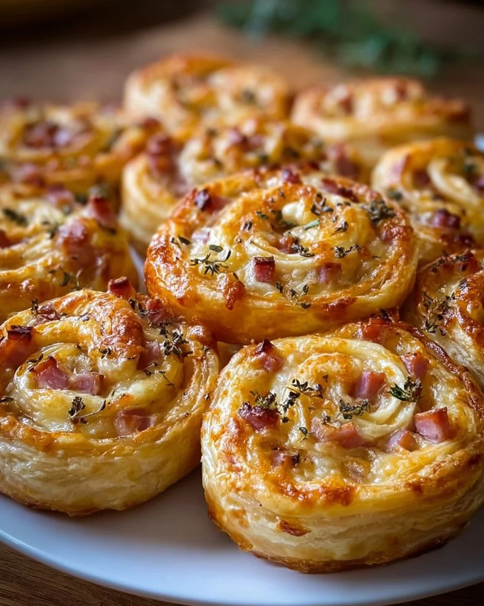 Schinken-Käse-Schnecken