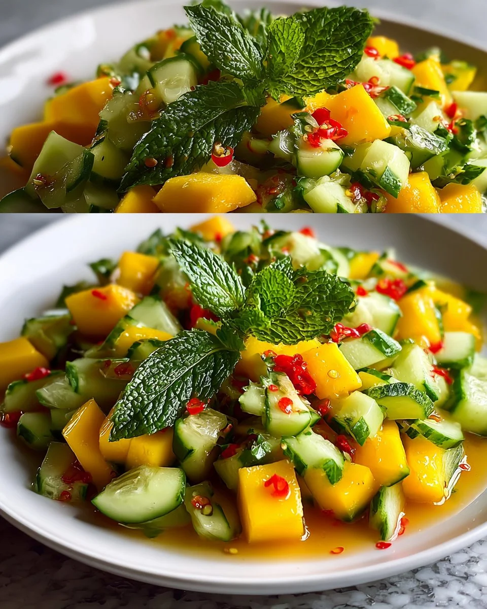 Thailändischer Mango-Gurken-Salat
