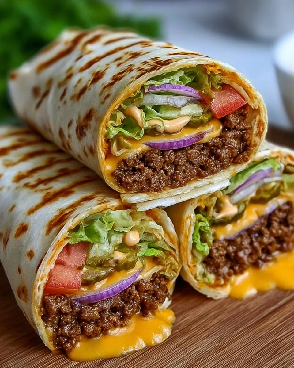 Einfaches Big Mac Wrap Rezept