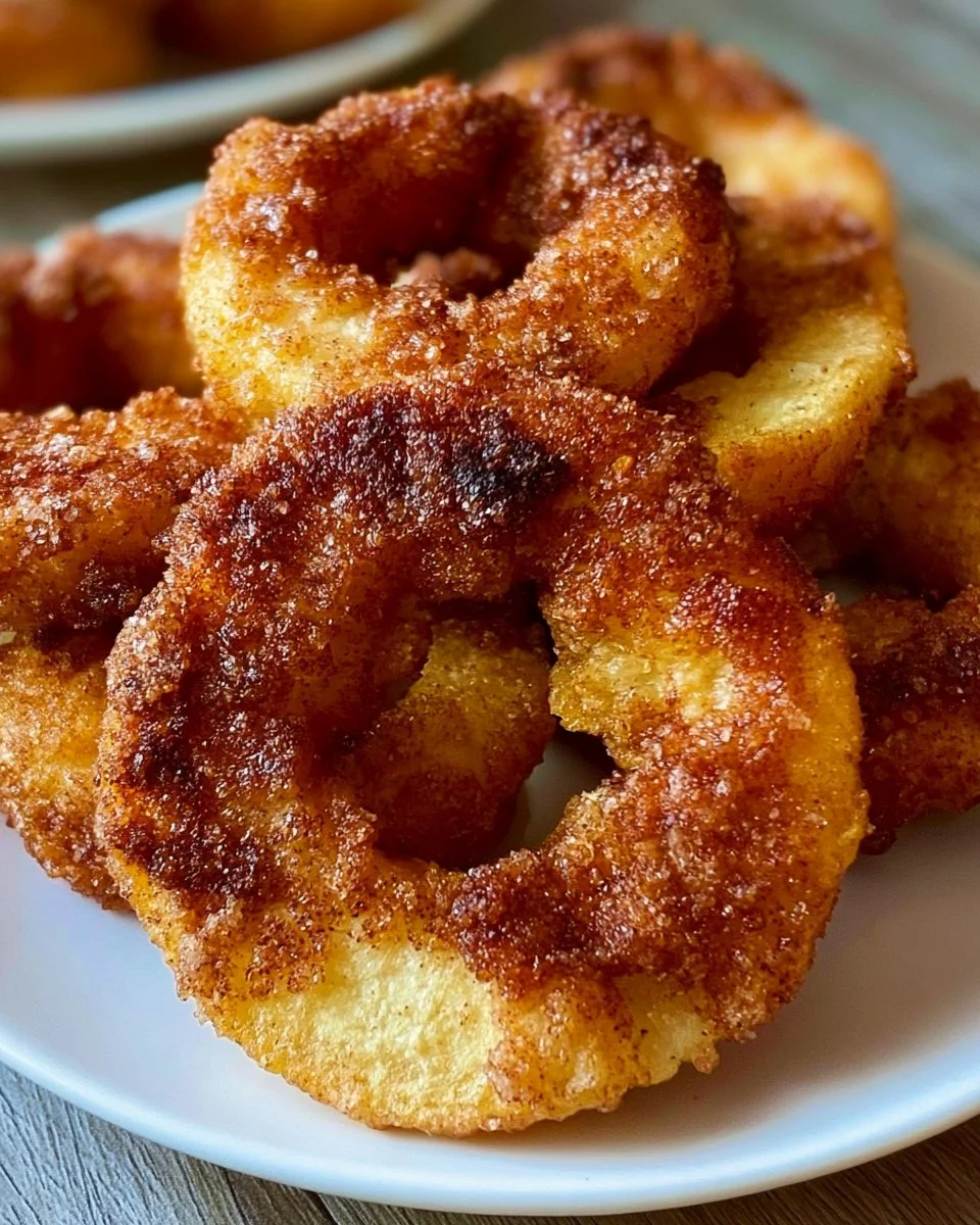 Heißluftfritteusen Zimt-Apfelringe
