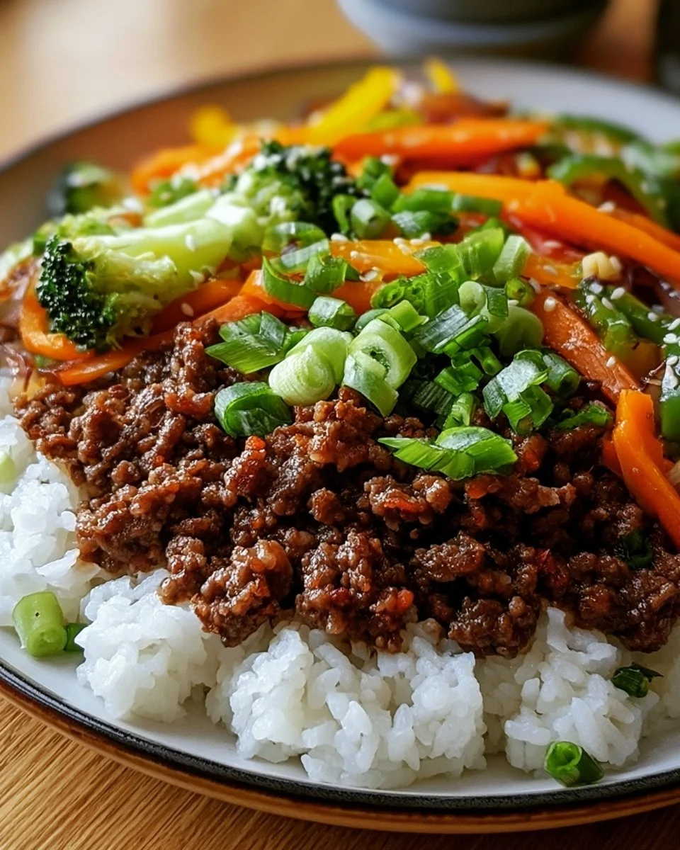 Koreanische Rinderhack-Bowl