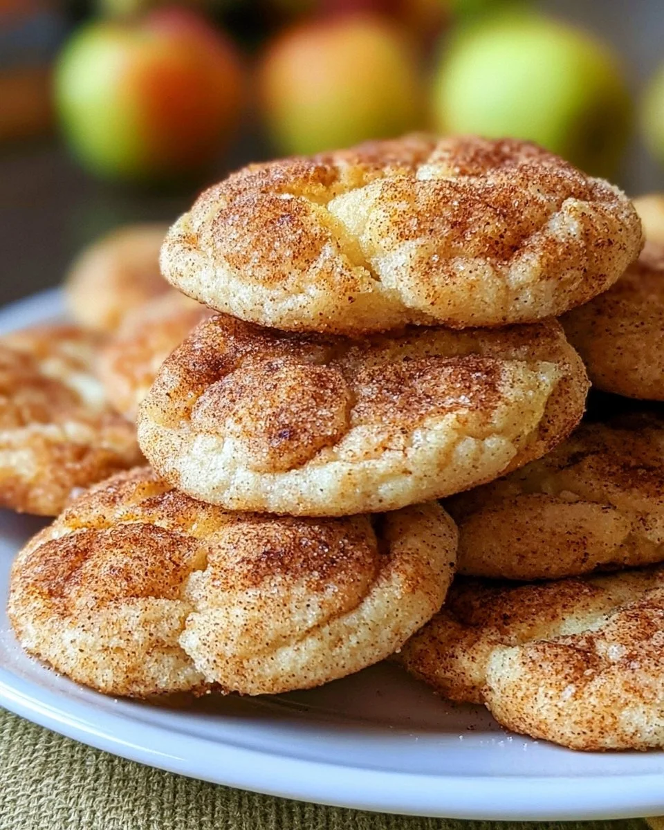 Schnelle Apfel-Zimt-Snickerdoodle-Kekse