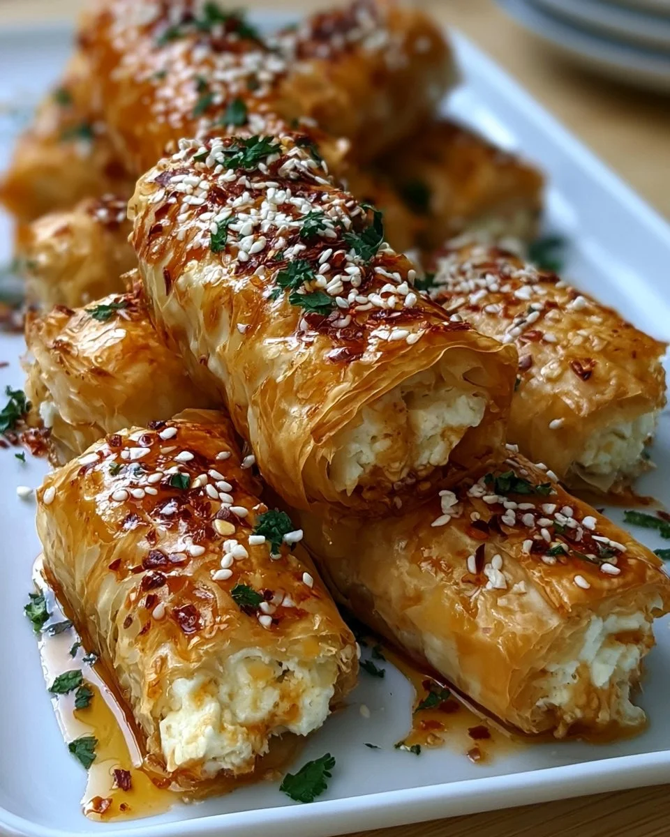 Chili-Honig-Feta-Rollen