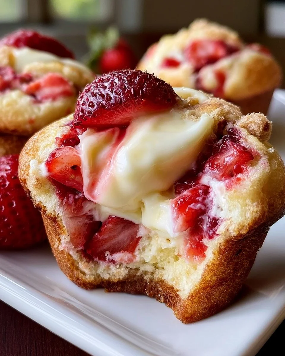Erdbeer-Cremekäse-Muffins
