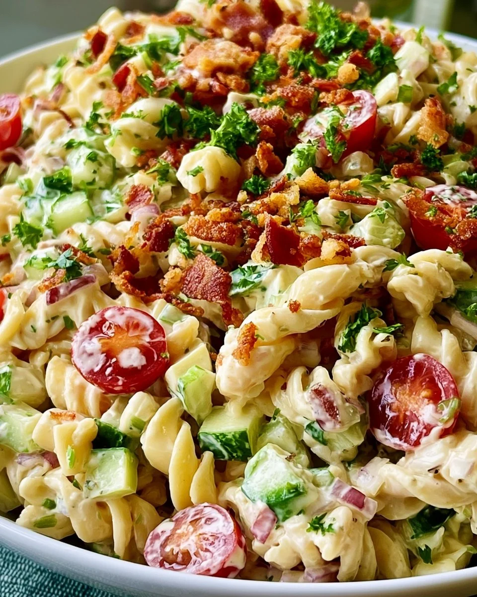 Knuspriger Speck-Pasta-Salat