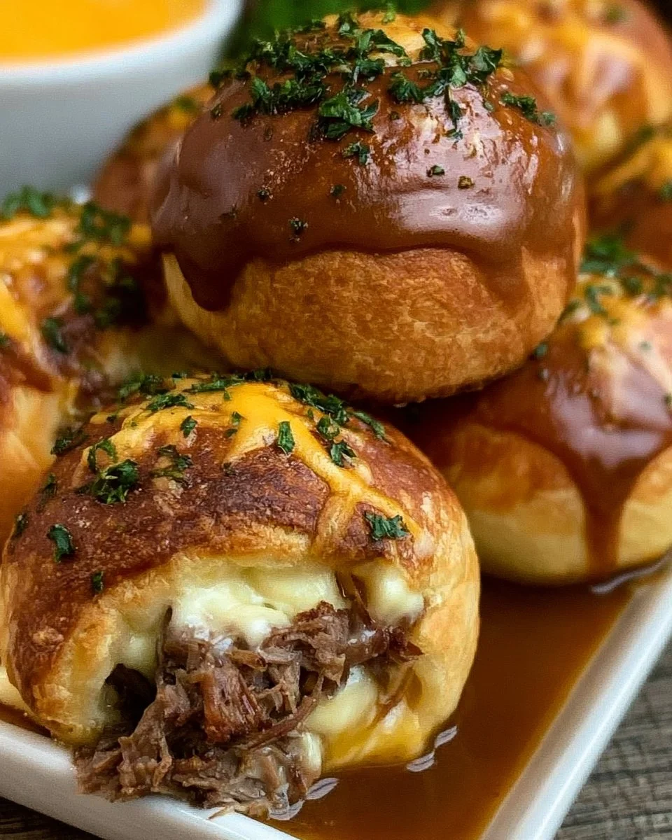 Räucherkäse-Bomben mit Brisket und Bier